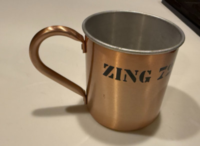 ZING 72 BOTANICAL GIN METAL DRINKING CUP MUG 3.5'' X 3''D
