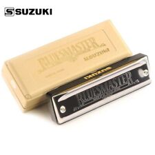 Suzuki MR-250 Bluesmaster Professional 10-Hole Diatonic Harmonica, Key of B  Flat