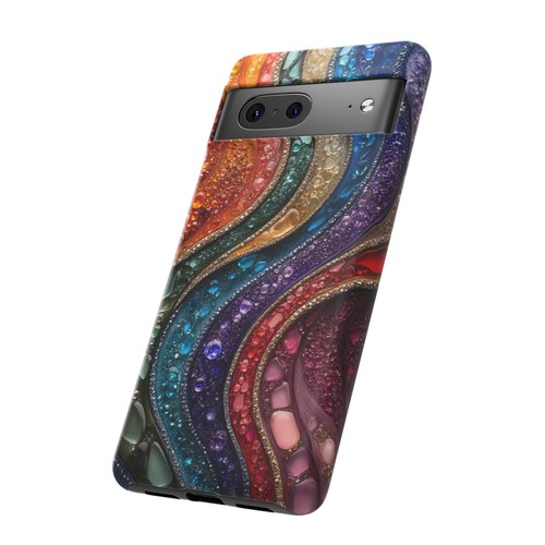 Phone-Ink Google Pixel Tough Cover Case - Gemstone Motion Crystals - 第 37/55 張圖片