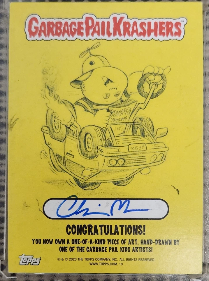 MAD MIKE / SAVAGE STUART: CHRIS MEEKS SKETCH: GPK KRASHERS SERIES 4 (1/1) SP - Image 2 of 4