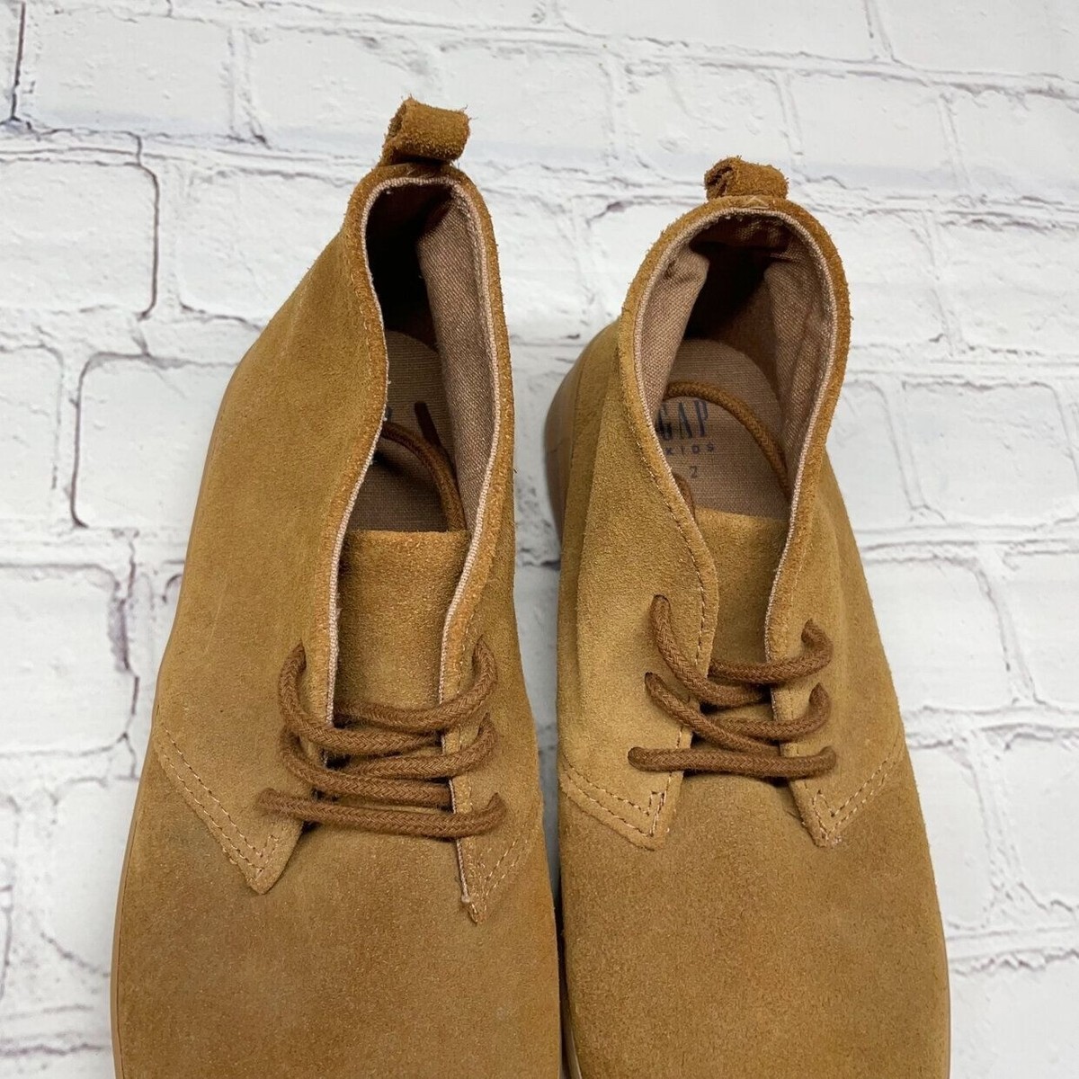 Gap Suede Chukka Ankle Boots 5 Youth Camel Tan Lace Up New Boho Gap Suede Chukka Ankle Boots 2 Youth Camel Tan Lace Up | eBay main image 4