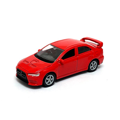 Mitsubishi Lancer Evolution X 10 Red Welly 1:60 1:64 Series 52343 3'' inch Car