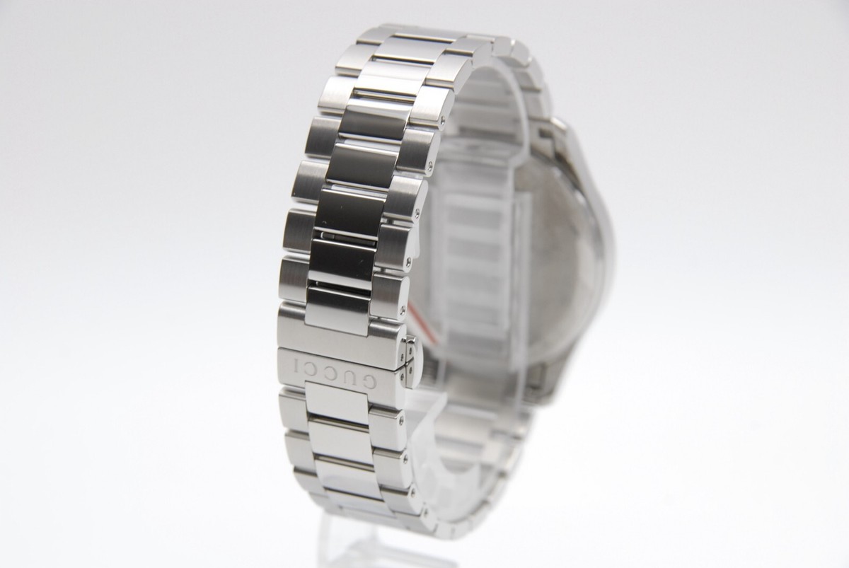 TOP MINT w/Box】 GUCCI G Timeless 126.4 YA126442 38mm White