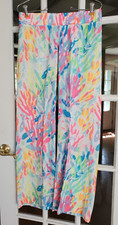 Lilly Pulitzer Bal Harbour Palazzo Pants Sparkling Sands Size XS 08036A