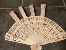 Set of 5, FORSUN Sandalwood Hand Fans