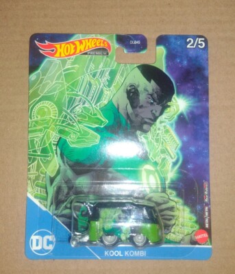 2021 Hot Wheels Premium DC Green Lantern VW Bus T1 KOOL KOMBI GRL43 1/64 Diecast