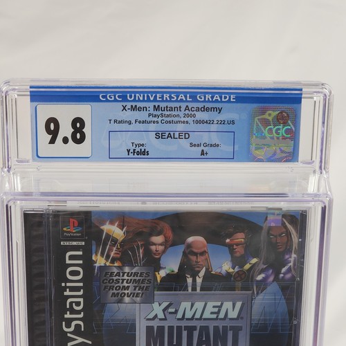 X-Men: Mutant Academy (Sony PlayStation 1, 2003) PS1 CGC 9.8 A+ New Sealed Game - Picture 3 of 6