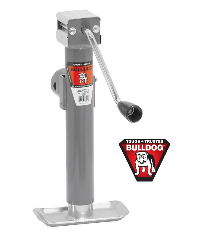 BULLDOG 5k Capacity Square AFrame Trailer Jack 195318