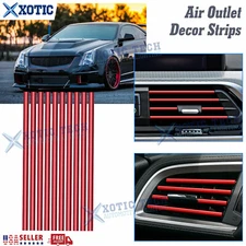 10Pcs Interior Air Conditioner Outlet Overlay Trim For Chrysler Cadillac Tesla 3