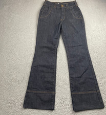 Anthropologie Pilcro Jeans Womens 27x31 Blue Bootcut High Rise Dark Wash Denim