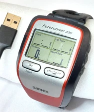 Garmin Forerunner 305 GPS Enabled Trainer Watch Heart Rate Monitor With Charger