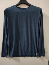 Vuori Shirt Mens M Green Strato Tech Performance Tee Long Sleeve Active Stretch