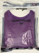 Thermajane Small Long Johns Thermal Underwear for Women Fleece Lined Base Layer