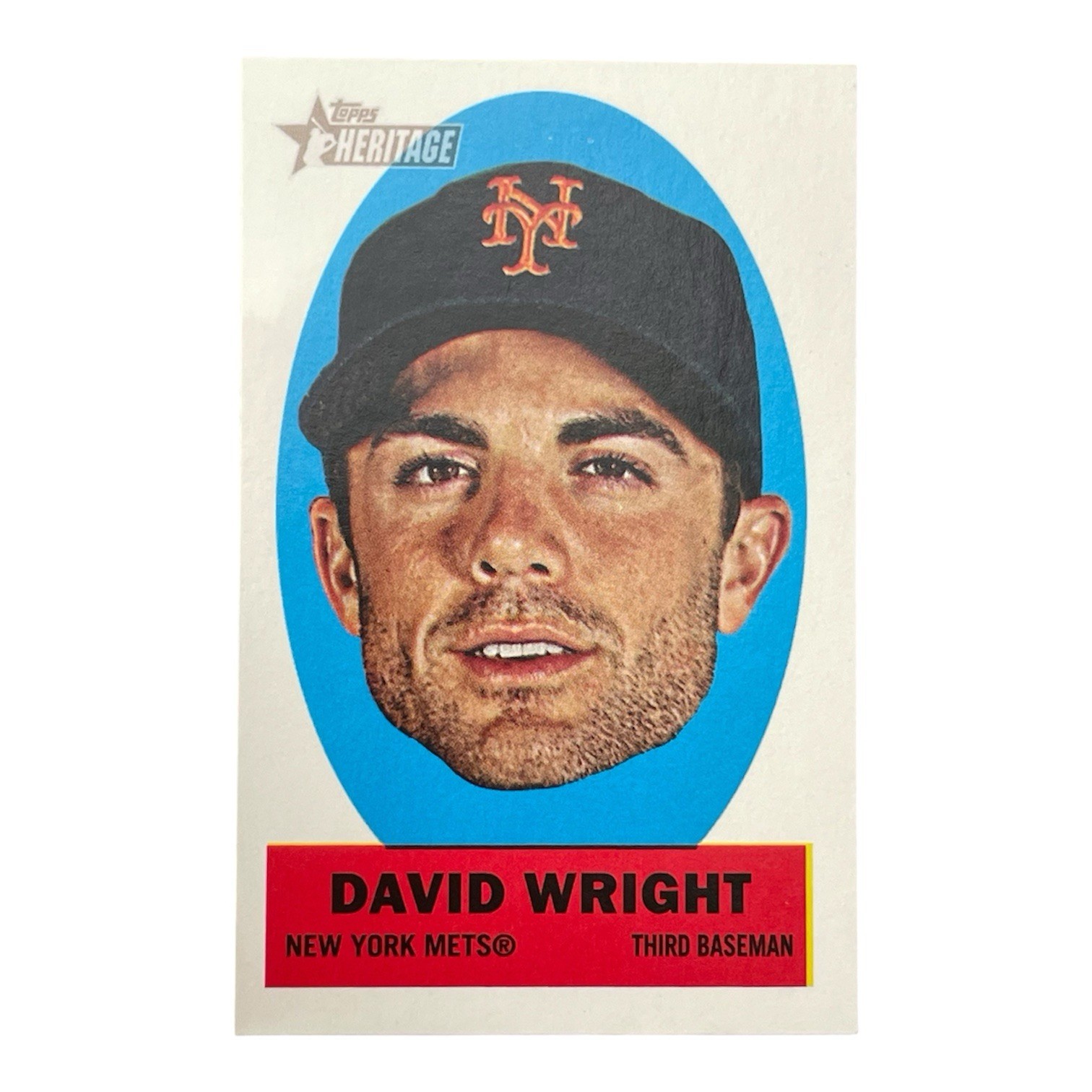 2012 Topps Heritage Stick-Ons New York Mets David Wright #4 All-Stars Baseball