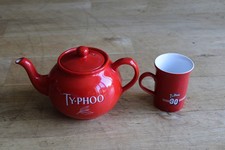 Vintage Typhoo Teekanne - Typhoo Arthur Wood und Vintage Coloroll Becher