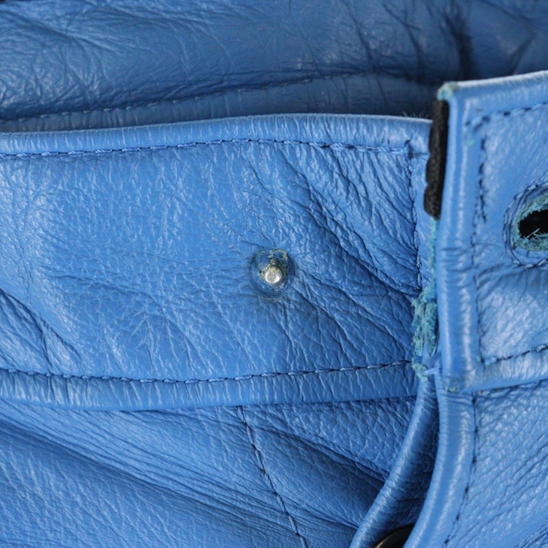 SUPREME 17aw X Vanson Leather Bones Pant Bone Racing Pants Blue Used ad3bad60ad0 thumbnail 9