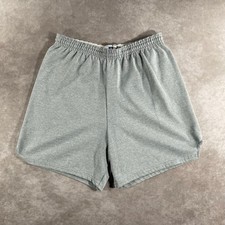 Vintage 80 s Russell Athletic Polyester Cotton Grey Sporty Shorts