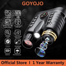 GOYOJO 36MP 4K Night Vision Binoculars 400m Darkness Detection Range Telescope