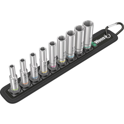 Wera Belt A Deep 1 Steckschlüsseleinsatz-Set  1/4'' 9teilig 05004525001