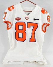 2018-22 Clemson Tigers #87 Game Issued White Jersey NP R 44 College Playoff