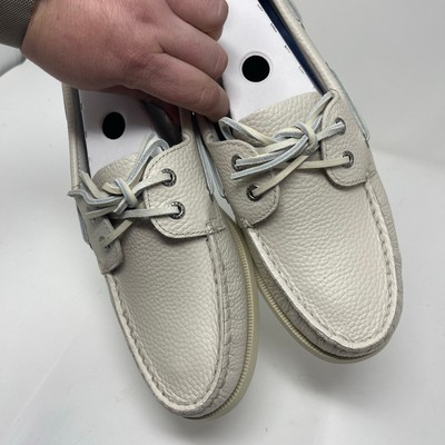 Sperry Authentic Original Ice white Leathef Boat Shoe 8.5 Sperry Authentic Original Ice white Leathef Boat Shoe 8.5 | eBay main image 3