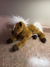Animal Alley Toys R Us Plush Tan White Floppy Horse Pony Stuffed Plush 14  