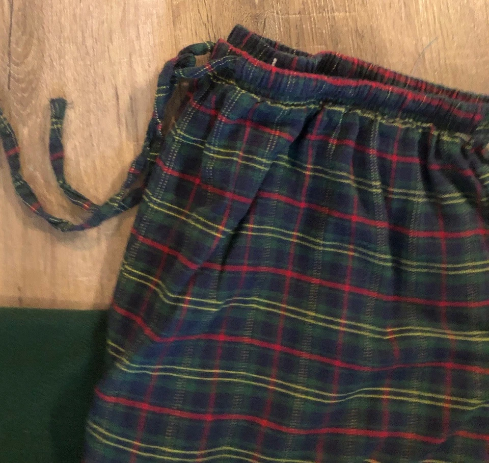 Tesoro Navidad Pijama Mujer XL Verde Polar Top Franela Cuadros Parte Inferior Foto 2 de 4