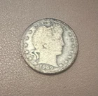 1909 BARBER SILVER QUARTER  FREE SHIPPING