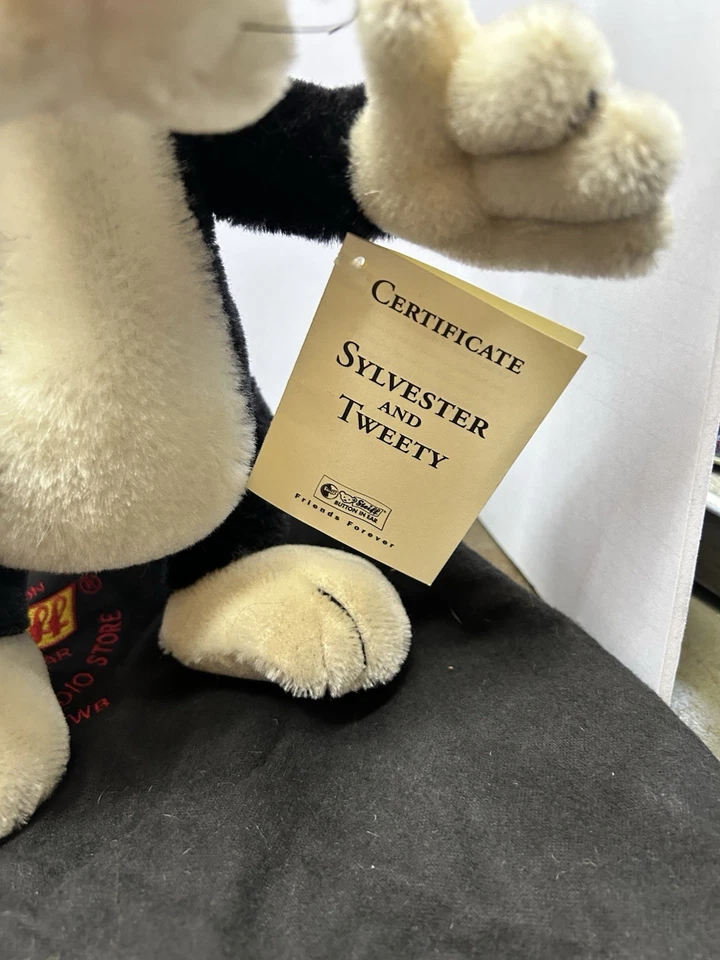 Steiff Animal 665448 Silvestre Y Piolín 32 X 20 Cm Excelente Estado Con Bolsa Foto 4 de 4