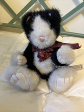 Boyds Bears Cat Kitten Plush BOOTS ALLEYRUCKUS Jointed Arms Legs Green Eyes Tags
