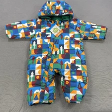 Columbia Snowsuit Infant 3-6 Months Reversible Omni-Shield Bunting Multicolor