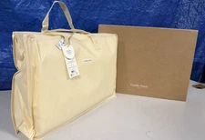 Double Stitch Queen Pillow, Cotton Tencel Down Alternating Pillow Soft 20” X 30”