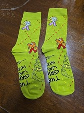 McDonald s Grinch Socks 2025 Happy Meal GREEN C5