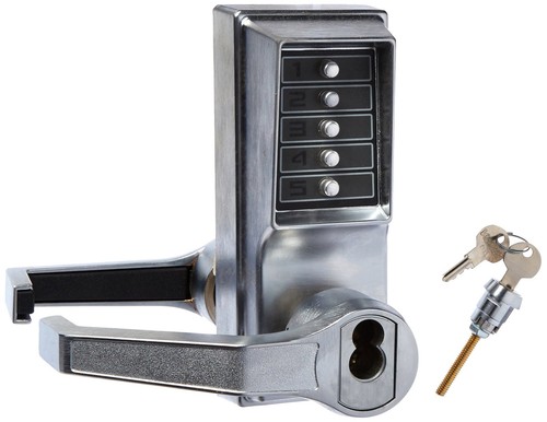 Kaba Simplex L1000 Series Metal Mechanical Pushbutton Cylindrical Lock with... - Picture 1 of 2
