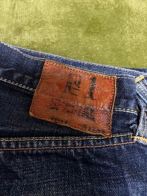 EVISU Denim No 1 Special 2001 Original Paint Vintage Size 70 Used in Japan