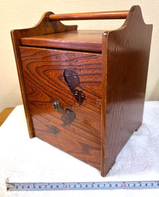 Japanese Vintage Wooden Chest Drawers Sewing Box KOHIKIDASHI W8.3