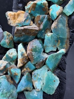 Gem Silica Rough Lot High Quality Peruvian Gem Chrysocolla Old Stock Crazy Color