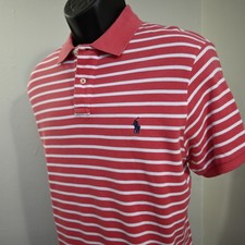 Polo Ralph Lauren Golf Polo Custom Fit Striped Short Sleeve Mens Size Large