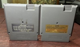 Two NES Games(double Dragon and Genghis Khan) Nintendo Entertainment System NES