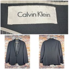Calvin Klein Slim Fit Black Tuxedo Jacket Super 100's Worsted Wool 42 Short