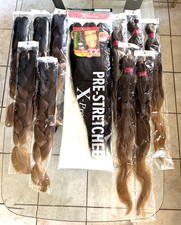 OUTRE Braids X-Pression Kanekalon 3X Ultra Pre-Stretched Braid 52" and 10 Braids
