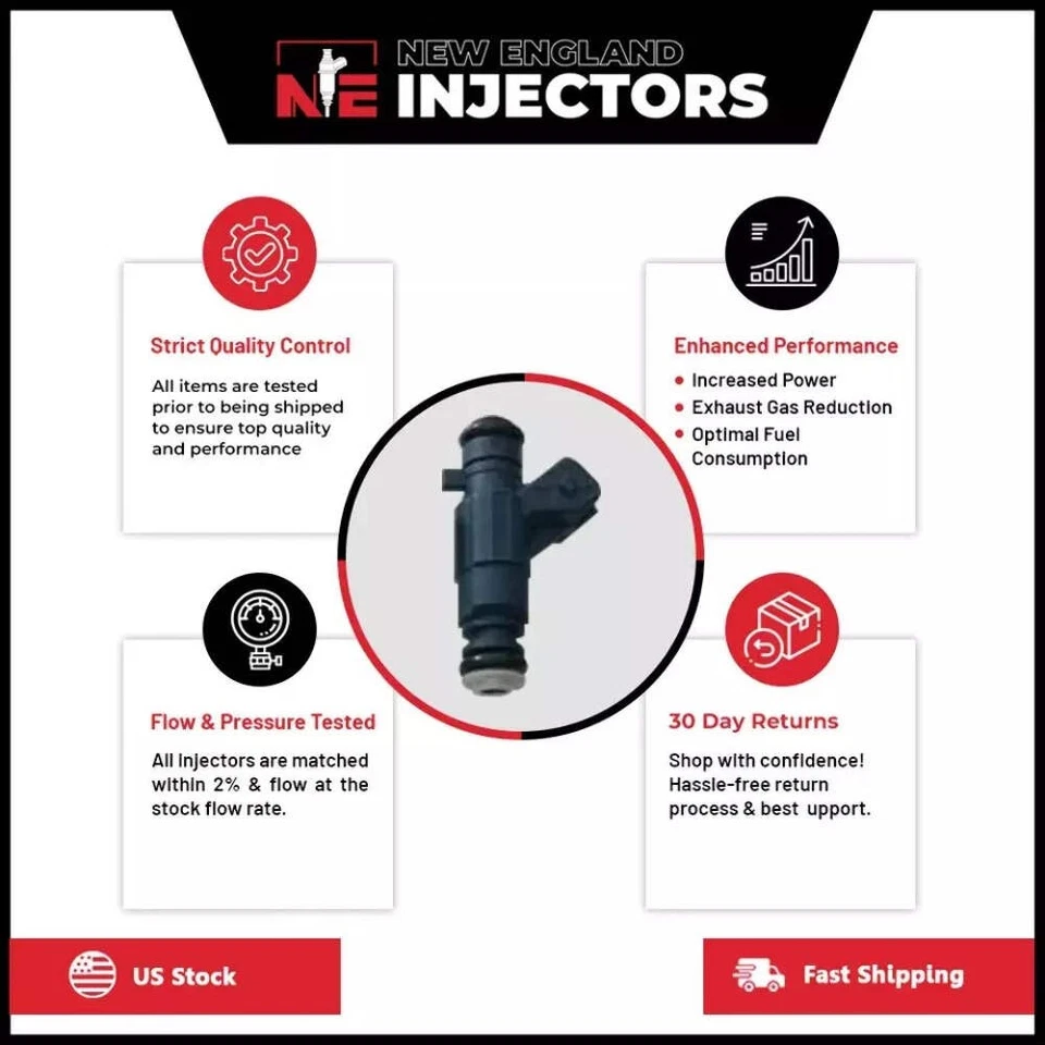 Juego de 6 inyectores de combustible Reman OEM Siemens 04854181 para Jeep 1999-2004 4,0 L I6 Foto 3 de 4
