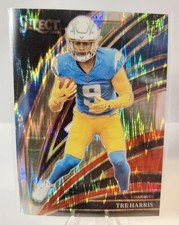 2025 Select Tre Harris Club Level Black & Red Shock Chargers Rookie RC