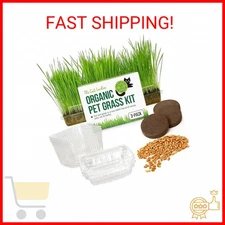 The Cat Ladies Cat Grass for Indoor Cats - Growing Kit - Organic Cat Grass Seeds