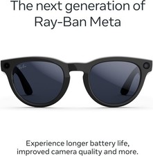 😎Ray-Ban😎 Meta Headliner Gen 2 Shiny Black Transitions Sapphire 50 mm NEW