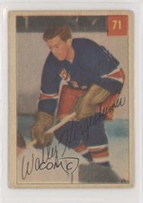 1954-55 Parkhurst Wally Hergesheimer (Premium Ad Back) #71 7xr