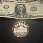1.1  Ounce Texas Themed  Sterling Silver Round