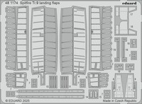 MW22 Eduard 481174 Spitfire TR.9 Landing Flaps 1/48 Pe Set For Airfix