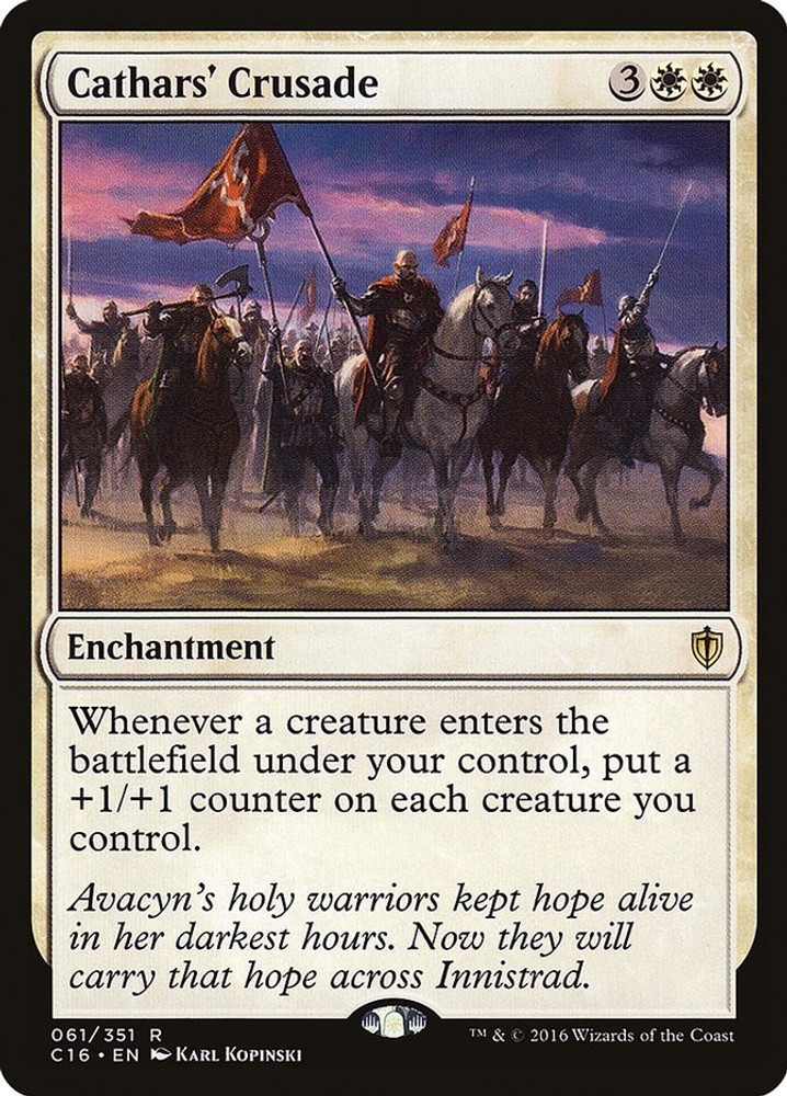 Cathars' Crusade Commander 2016 NM 61