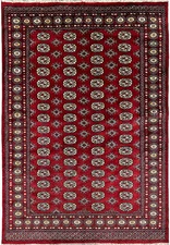 6x9 Classic Handmade Pakistan Bokhara Soft Wool Rug #B-3